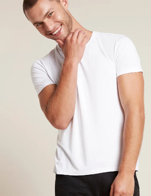 Men's Shirts with Abstract DesignsMen's Crew Neck T-Shirt - White