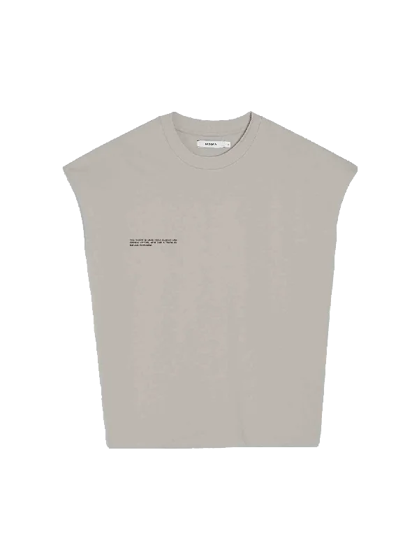 Men's Coats with Removable LiningsMens Archive Organic Cotton Cropped Shoulder T-shirt with C-FIBER™ Core—stone