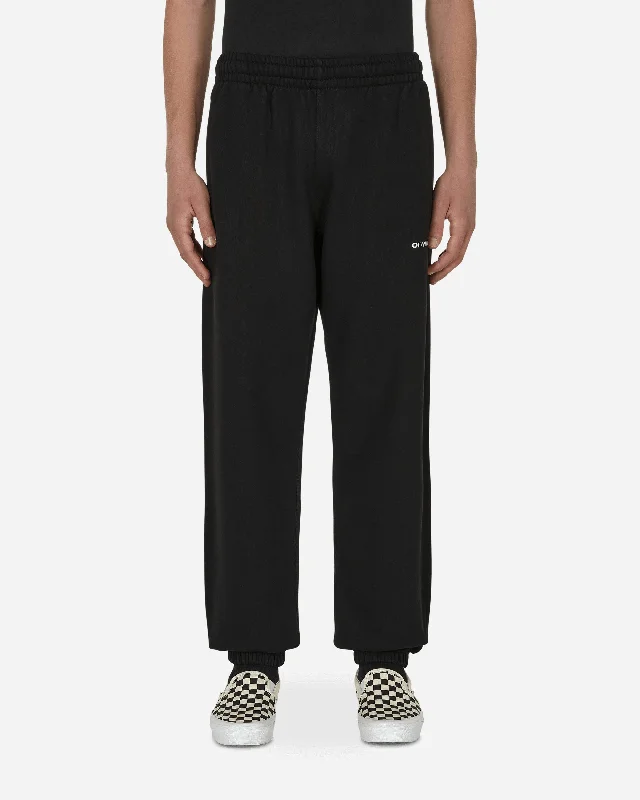 Classic Blue Men's JeansWave Outline Diag Slim Sweatpants Black