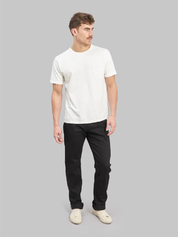 Rip and Tear Men's JeansONI Denim 286-13BK "Jet Black Denim" 13oz Neat Straight Jeans