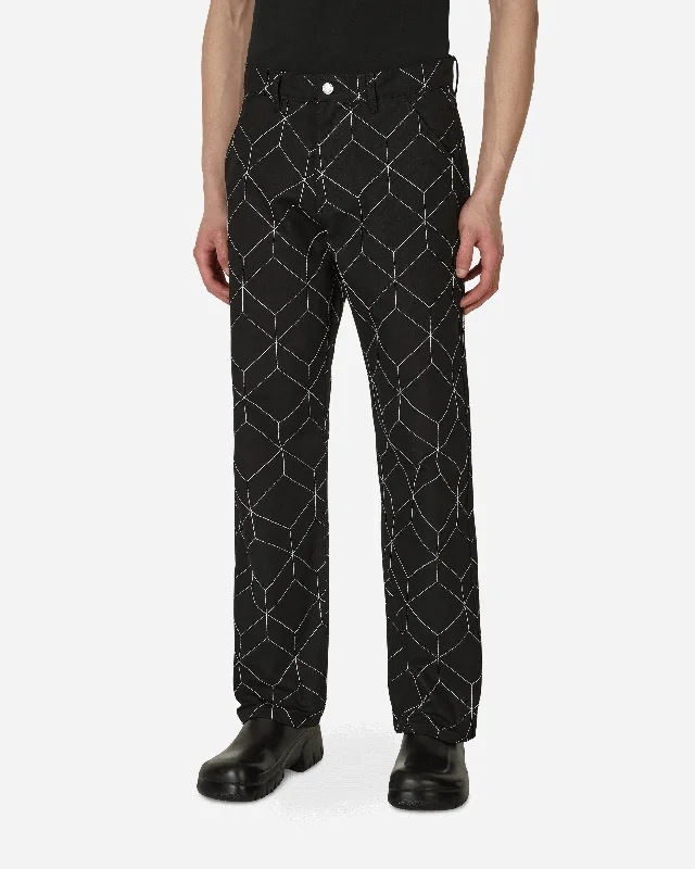 Men's Jeans with Fashionable RipsVocal Utility Pants Black