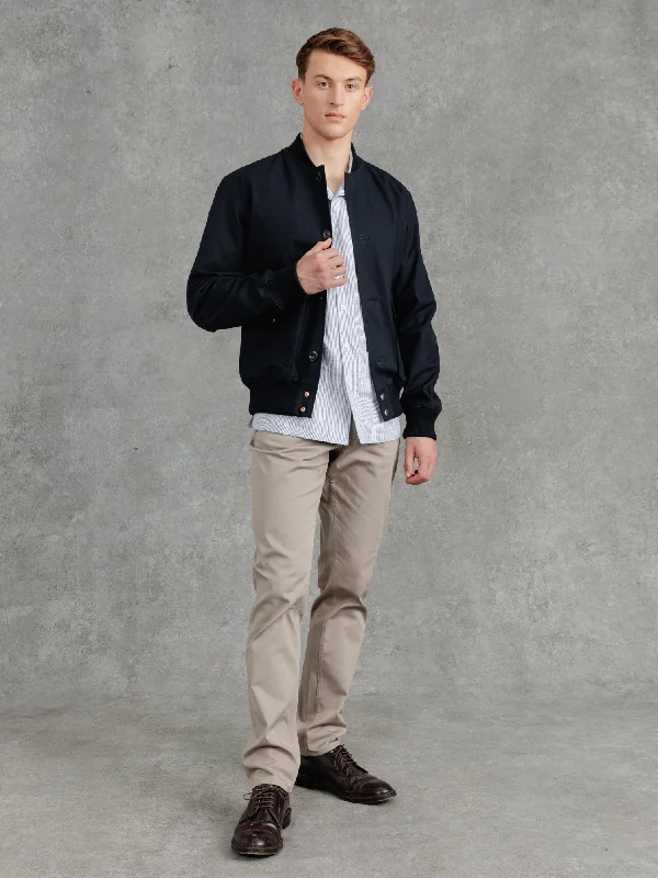 Durable Men's Car CoatsThe Ventile® Bomber  - Ink