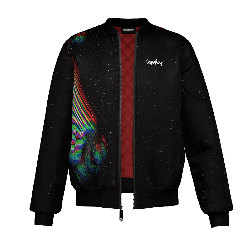 Men's Coats for Mild WeatherZebra Bomber Jacket