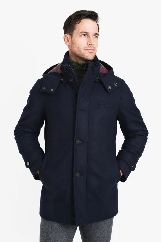 Men's Coats for SpringCity Active Hooded Parka, Navy