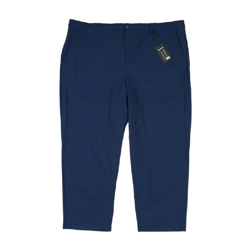 Men's Tailored Pants for a Sharp AppearanceNavy Solid Active Pants