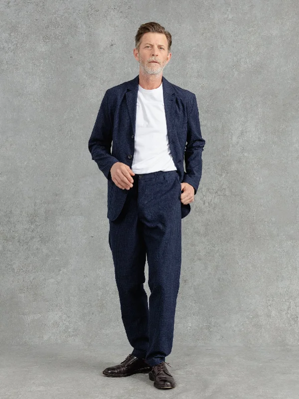 Men's Coats with Wind-Resistant FabricThe Loro Piana Seersucker Blazer - Ink
