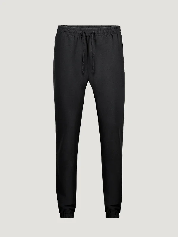 Men's Tailored Pants for a Sharp AppearanceBlack Performance Jogger