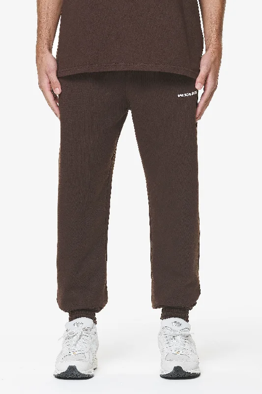 Men's Pants with Embroidered DesignsLogo Heavy Sweat Jogger Washed Oak Brown Gum