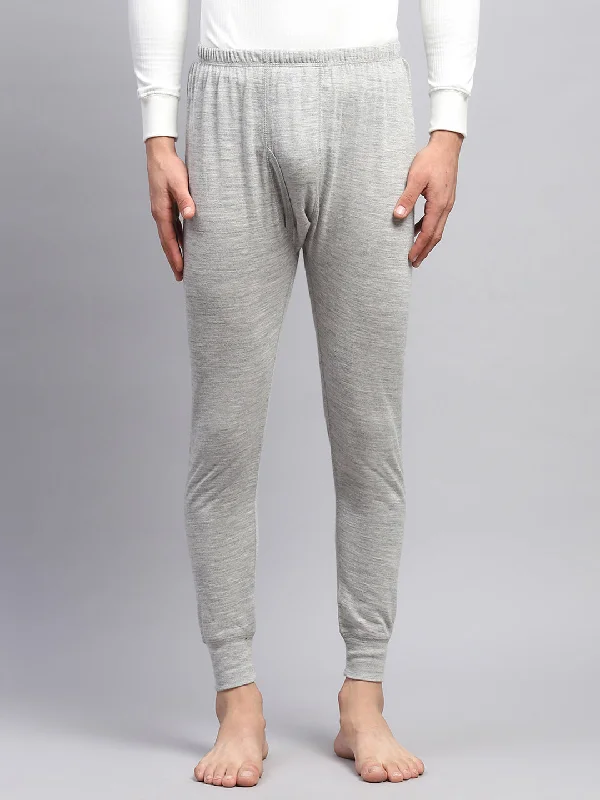 Men's Unique and Designer Bottom Wear for a Statement LookMen Grey Solid Regular Fit Lower